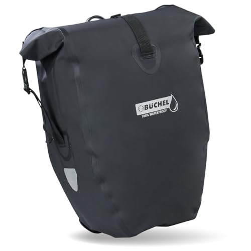 Büchel Fahrradtasche für Gepäckträger I 25.4 L - 100% Wasserdicht I mit Tragegriff und Schultergurt I fahrradtasche...
