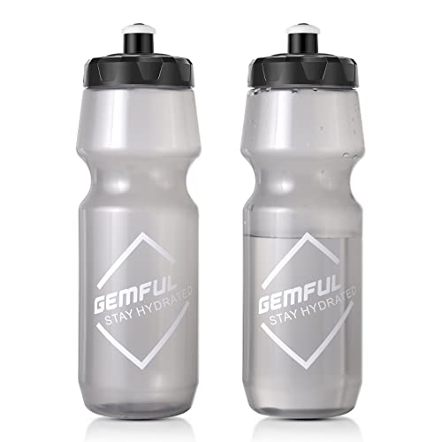 GEMFUL Fahrrad Trinkflasche 750ml BPA-frei 2er Set Auslaufsicher Sporttrinkflasche