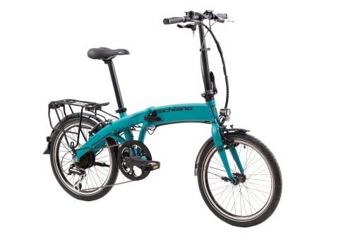 F.lli Schiano Galaxy 20 Zoll E-bike Pedelec , e bike Elektrofahrräder für Herren / Damen bis 25 km/h Klapprad mit Motor Shimano Gang Getriebe comfort Fahrrad für Erwachsene Bicycle Elektrofahrrad