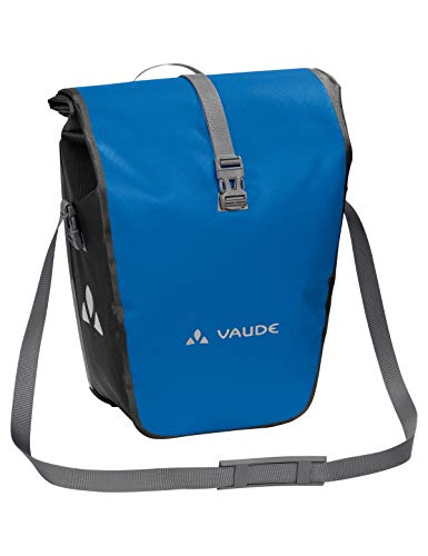 VAUDE Fahrradtasche für Gepäckträger Aqua Back Single 1 x 24 L in Blau, Hinterradtasche wasserdicht, Fahrrad Gepäckträgertasche hinten, einfache Befestigung – Made in Germany