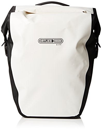 Ortlieb Unisex Gepäckträgertasche Back-Roller City Paar, weiß-schwarz, 42 x 32 x 17 cm, 40 Liter, F5003*