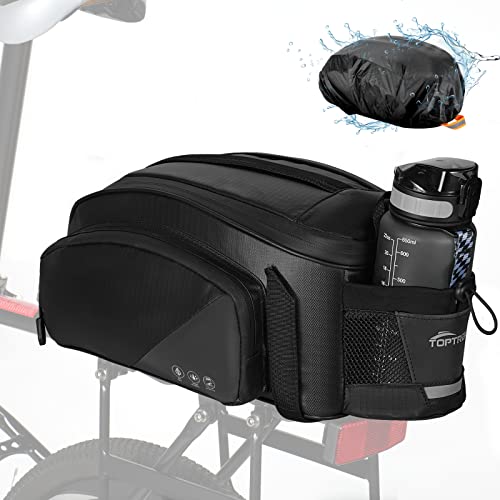 toptrek Fahrradtaschen für Gepäckträger, 12L Gepäckträgertasche, Wasserdicht & Reflektierend Fahrradtasche...