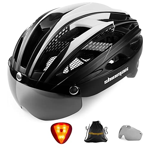Cycle Helmet,CE Certified,Bike Helmet with Detachable Visor Shield Road Bicycle Helmet for man and woman Adjustable Adult Safety Protection